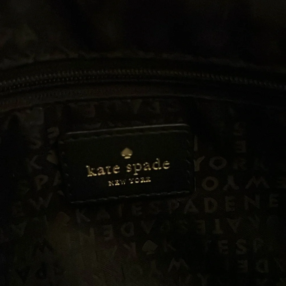 Kate Spade 100% Black Cowhide Leather Crossbody, good condition - Picture 4 of 13